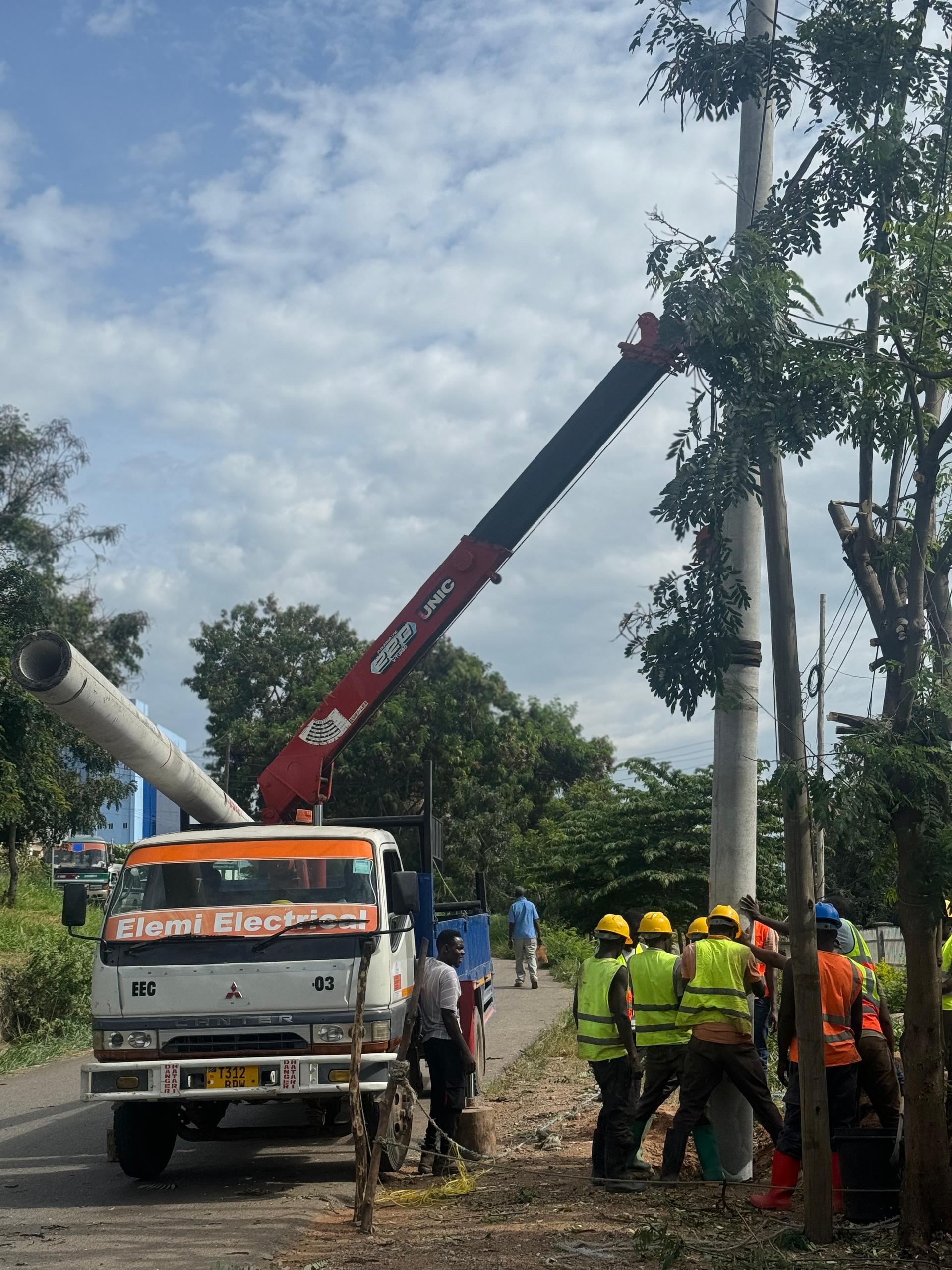 Team working on project